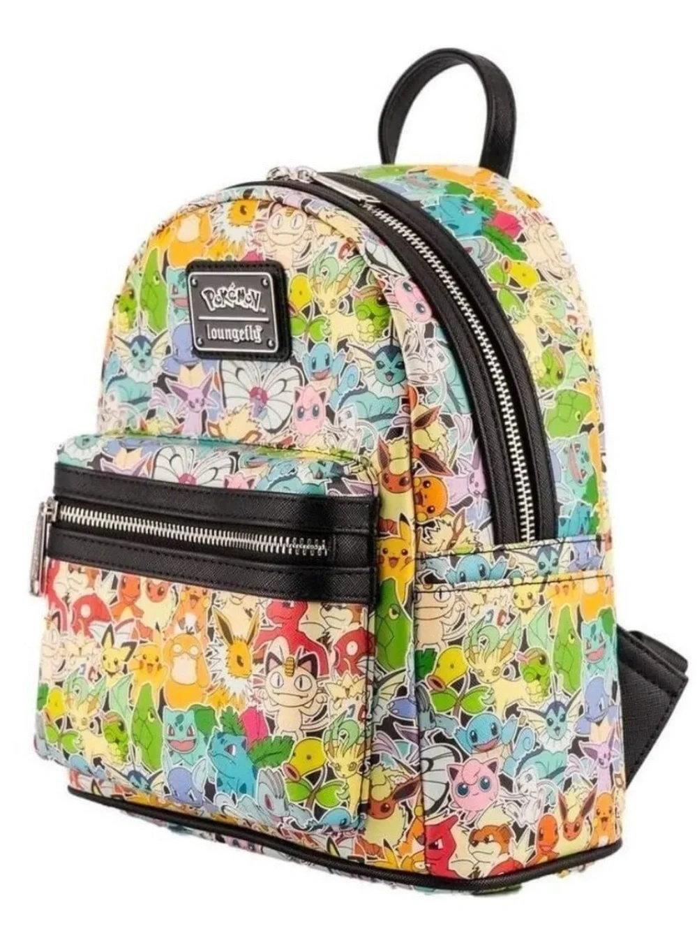 NWOT Loungefly Rainbow Ombre Pokemon Gen 1 Multicolor Mini Backpack Eeveelutions